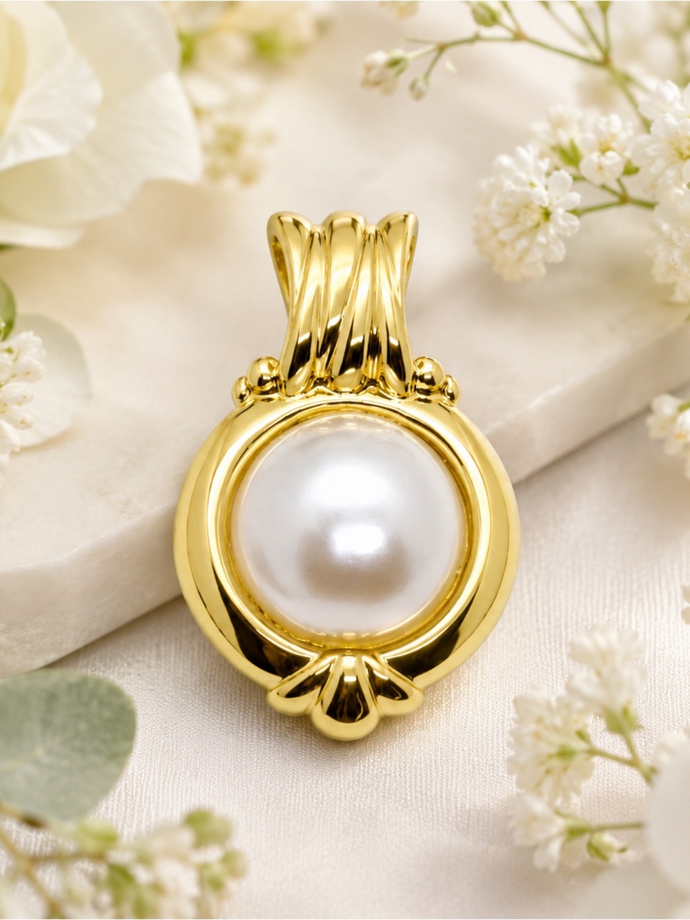  3/$30 Golden Pearl Pendant